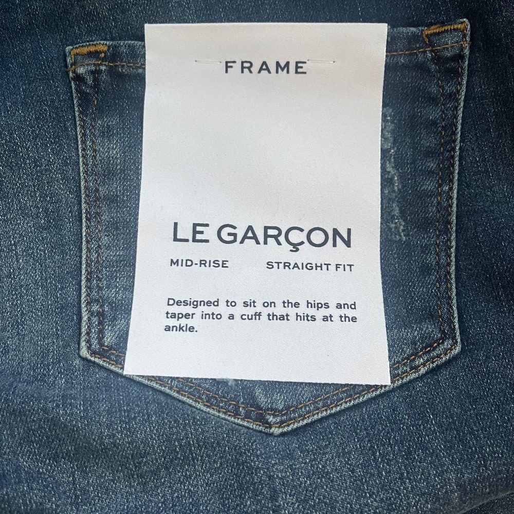 FRAME Denim Le Garcon Azure Jean - Picture 2 of 3